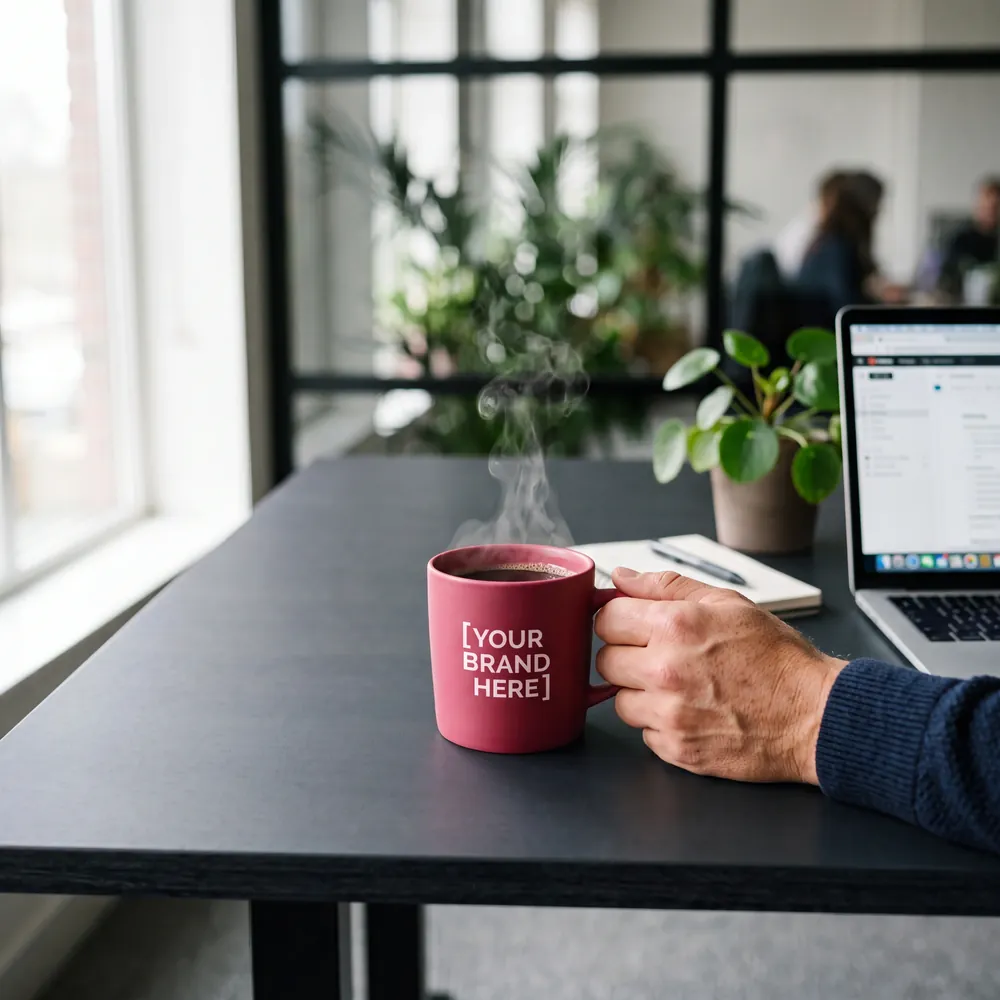 Branded mugs